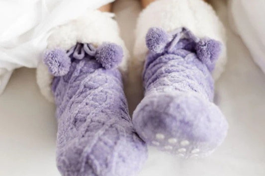 6 Sets Of Fuzzy Slipper Socks For The Whole Family