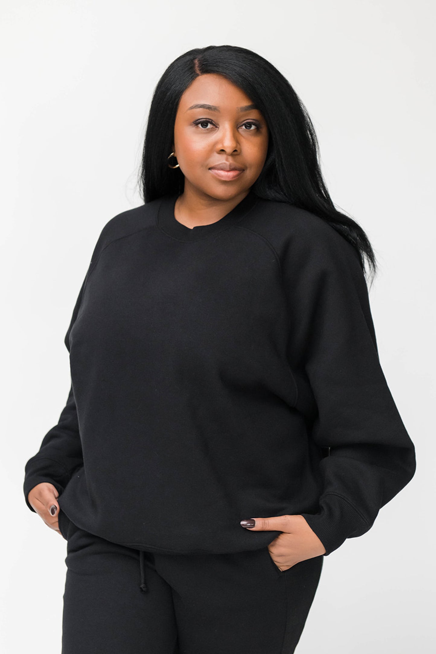 Olivia Oversized Sweatshirt | Black