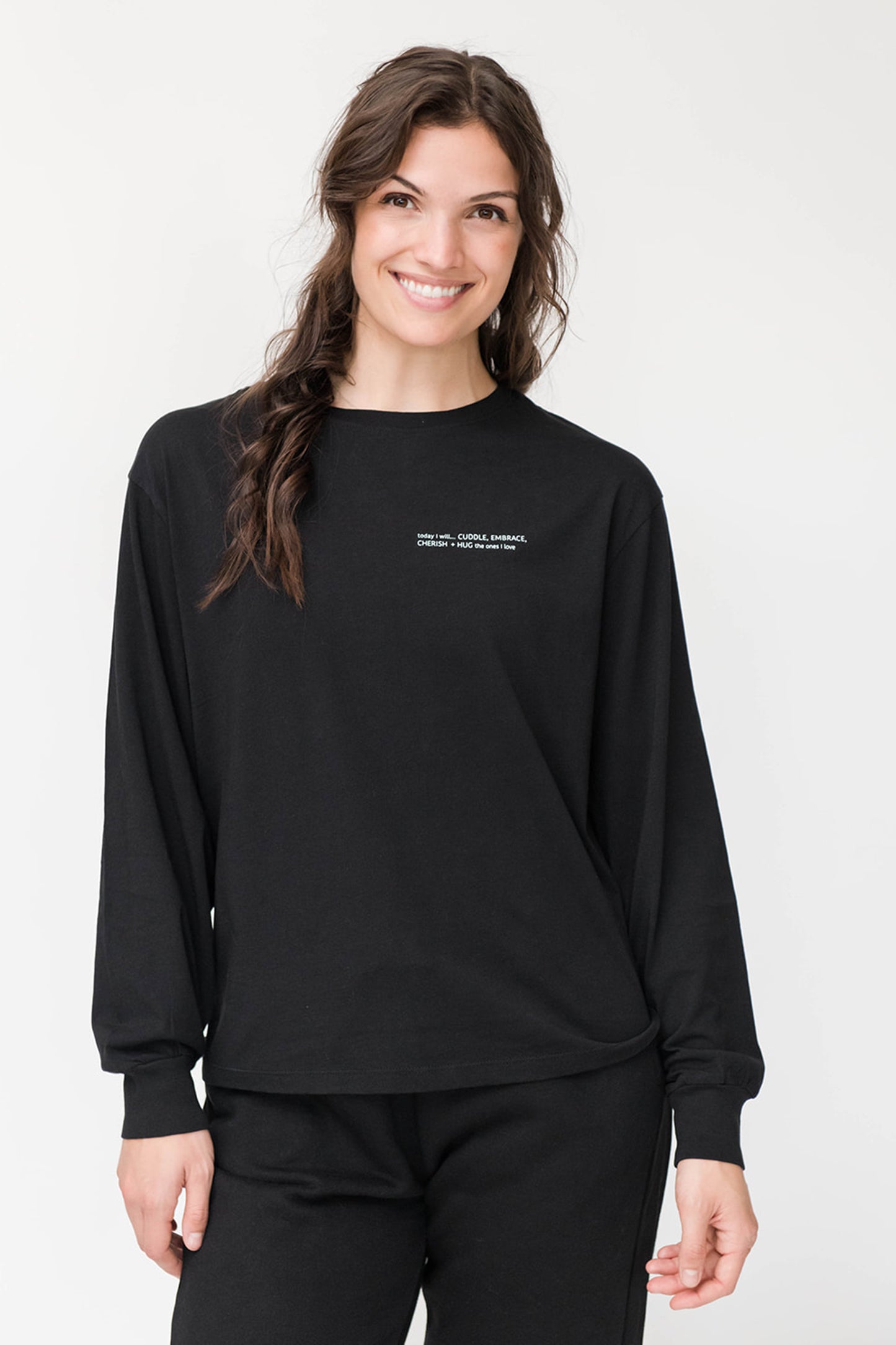 Marin Long Sleeve T-Shirt | Black