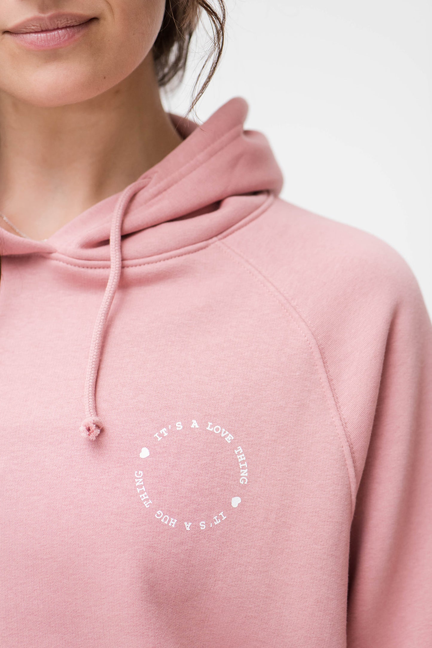 Noa Cozy Hoodie Sweatshirt | It's A Love Thing | Rose Tea