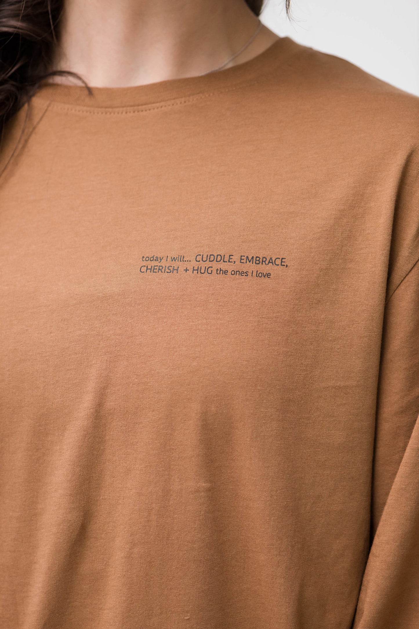 Marin Long Sleeve T-Shirt |Burnt Caramel