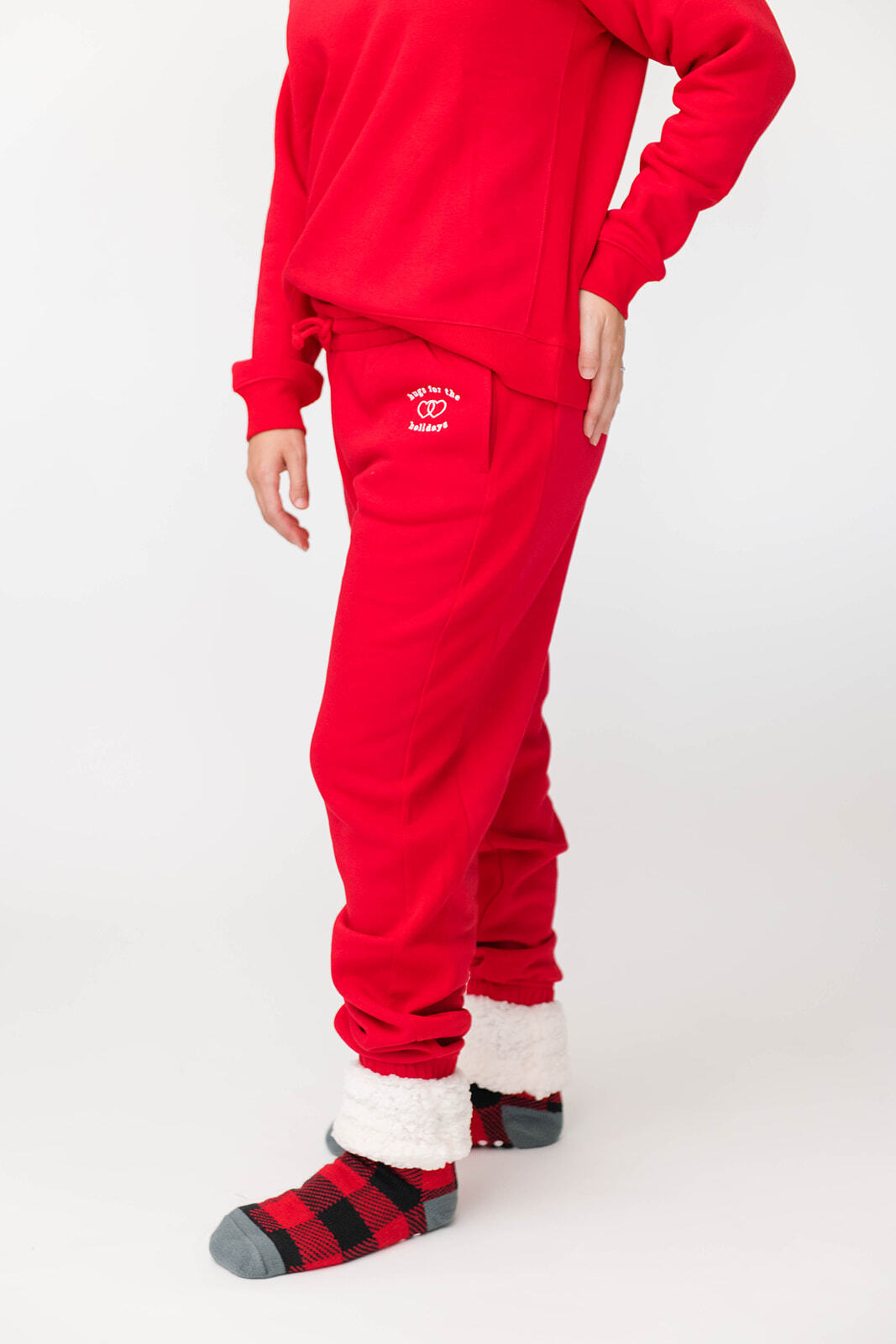 Holiday Joggers | Hugs for the Holidays Red