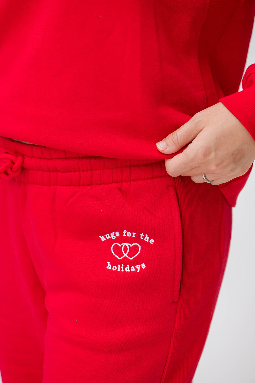 Holiday Joggers | Hugs for the Holidays Red