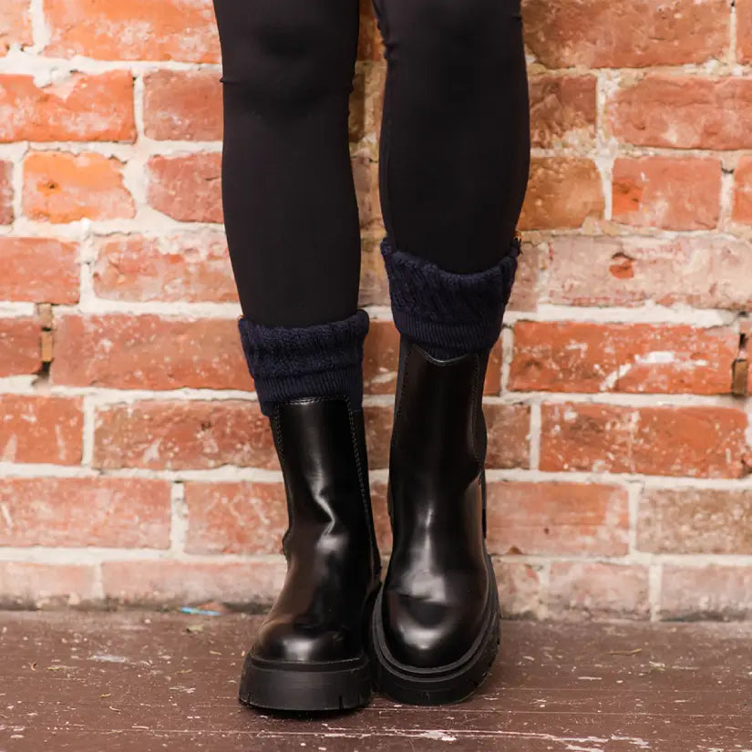 Blue Boot Socks - Adult Short