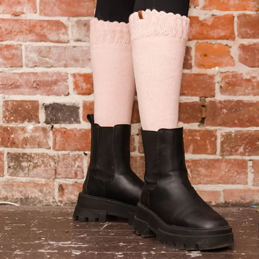 Pink Boot Socks - Adult Tall