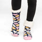 Candyheart Navy Pink - Recycled Slipper Socks
