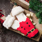 Christmas Santa - Recycled Slipper Socks