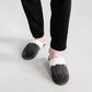 Creekside Slide Slippers | Cable Knit Charcoal