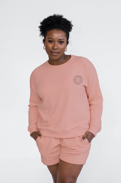 Mila Crew Neck Sweatshirt | Human | Daydream Pink