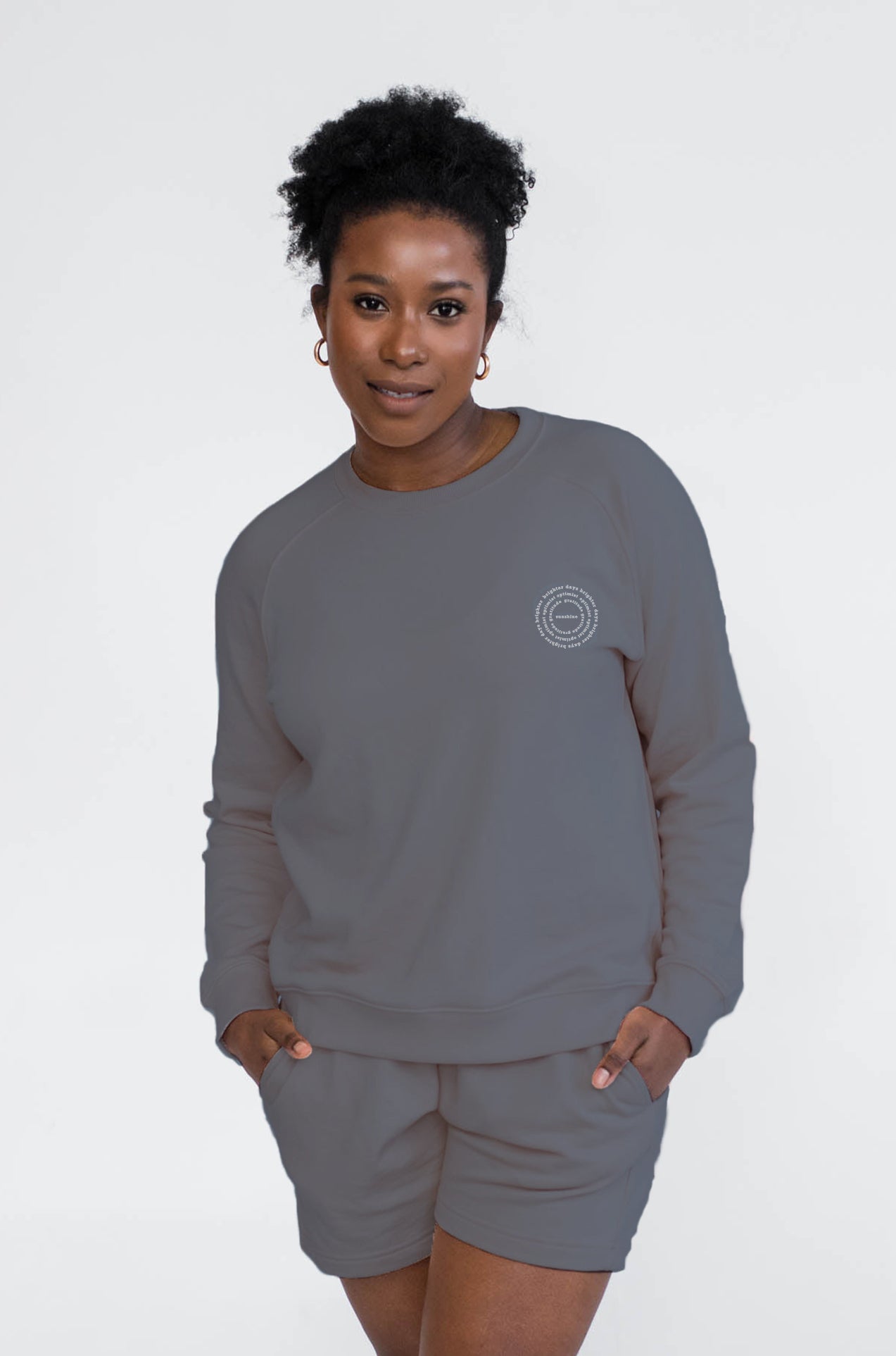 Mila Crew Neck Sweatshirt | Sunshine | Gray Dawn