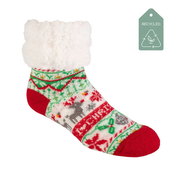 Ugly Sweater Silent Night - Recycled Slipper Socks – Pudus Lifestyle Co.  Canada
