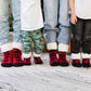 Lumberjack Red - Kids & Toddler Recycled Slipper Socks