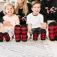 Lumberjack Red - Kids & Toddler Recycled Slipper Socks