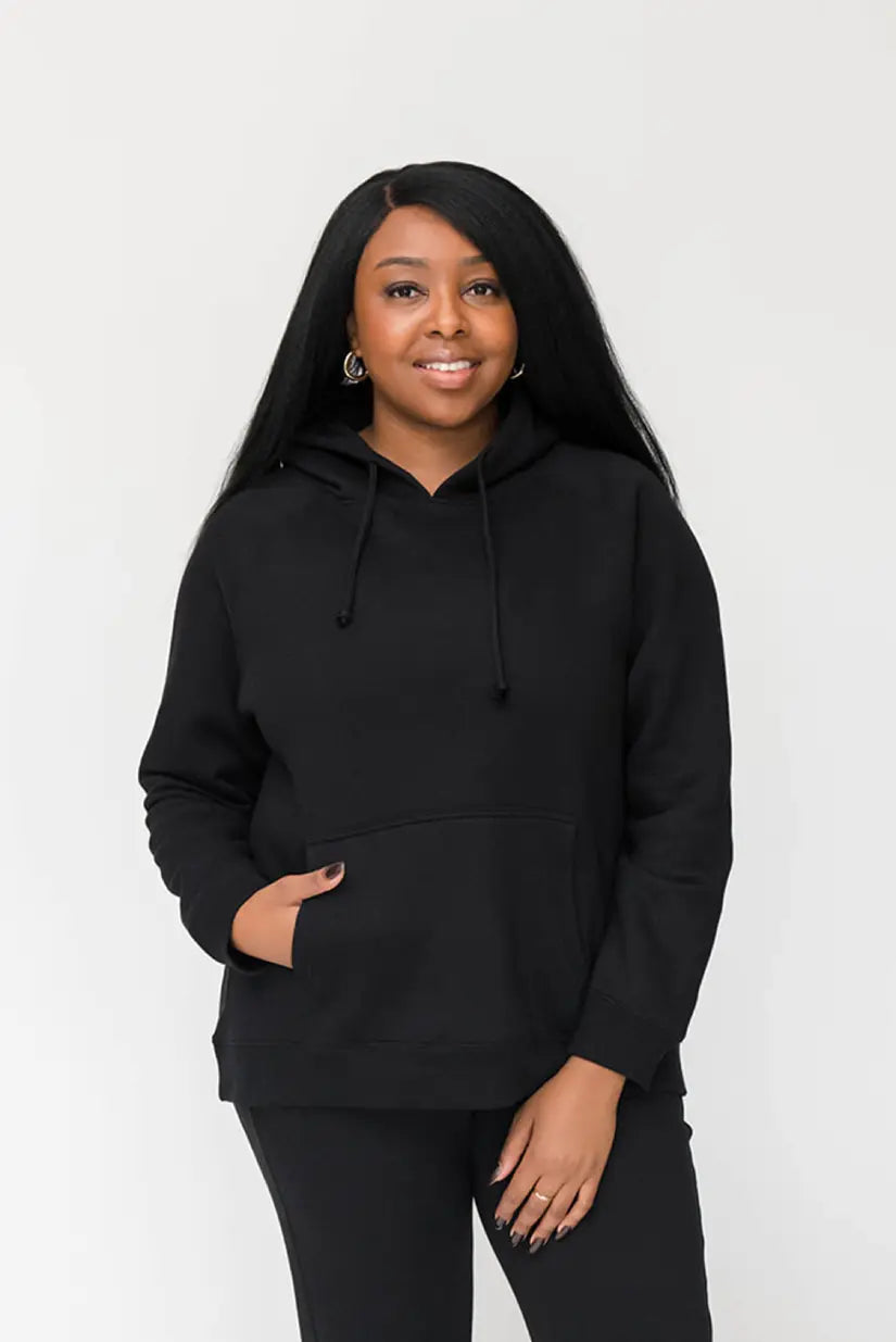 Noa Cozy Hoodie Sweatshirt Live Well Black