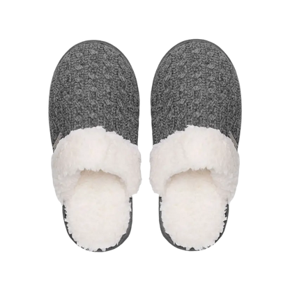 Creekside Slide Slippers | Cable Knit Charcoal