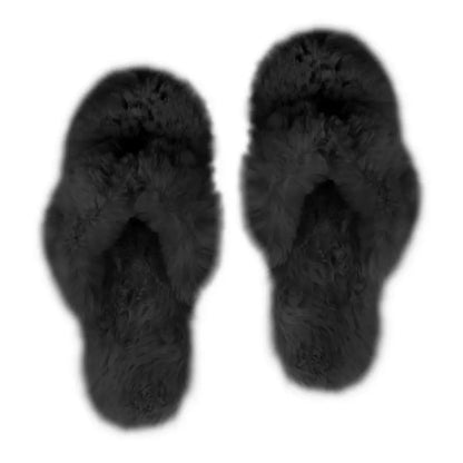 Outdoor Sole Flip Fluff - Black