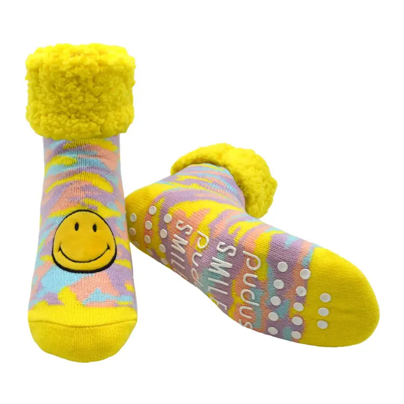 Smiley® x Pudus Classic Slipper Socks | Camo