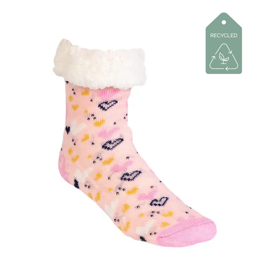 Pink Ballerina - Recycled Slipper Socks
