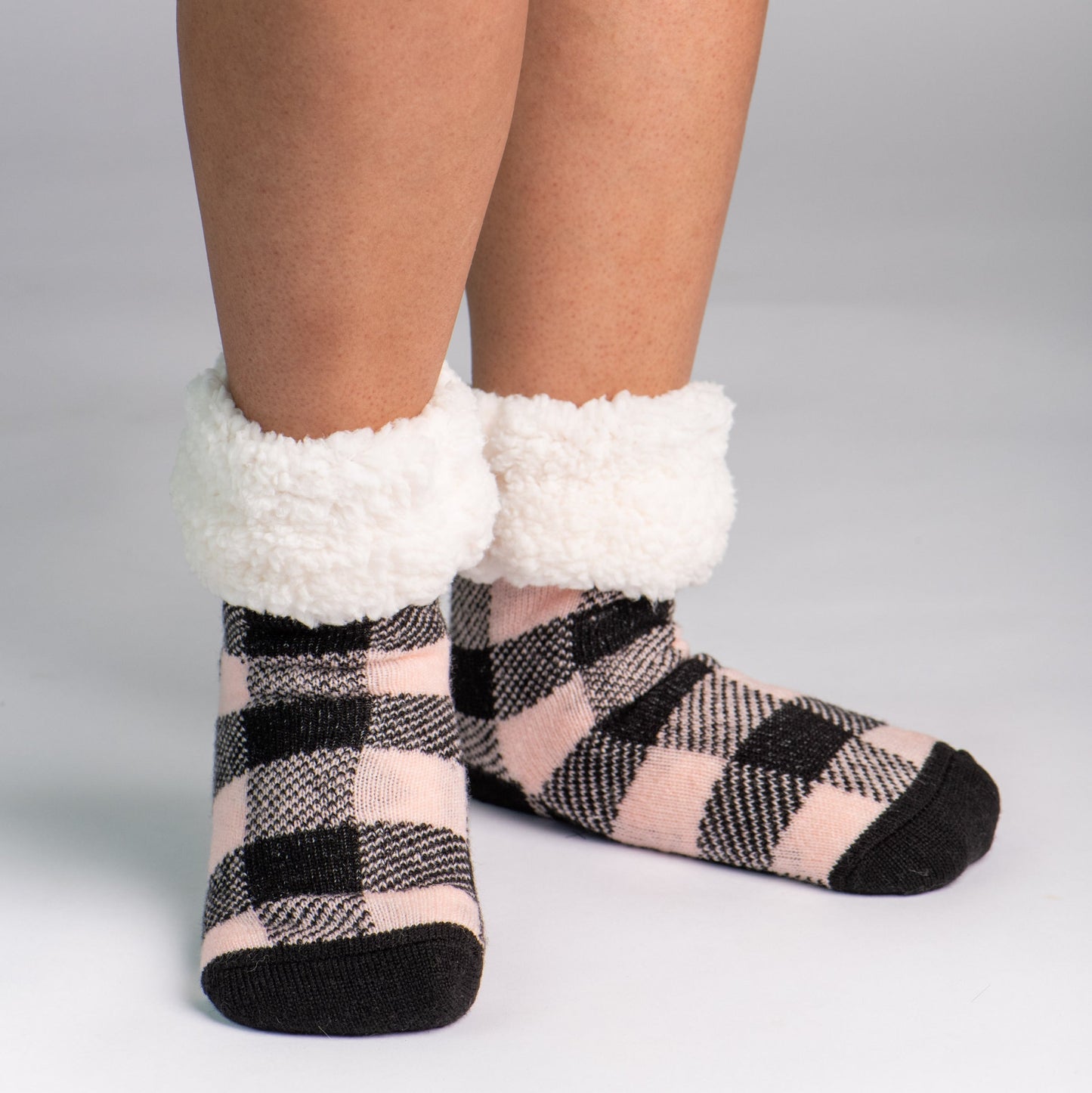 Classic Slipper Socks | Lumberjack Pink Dogwood