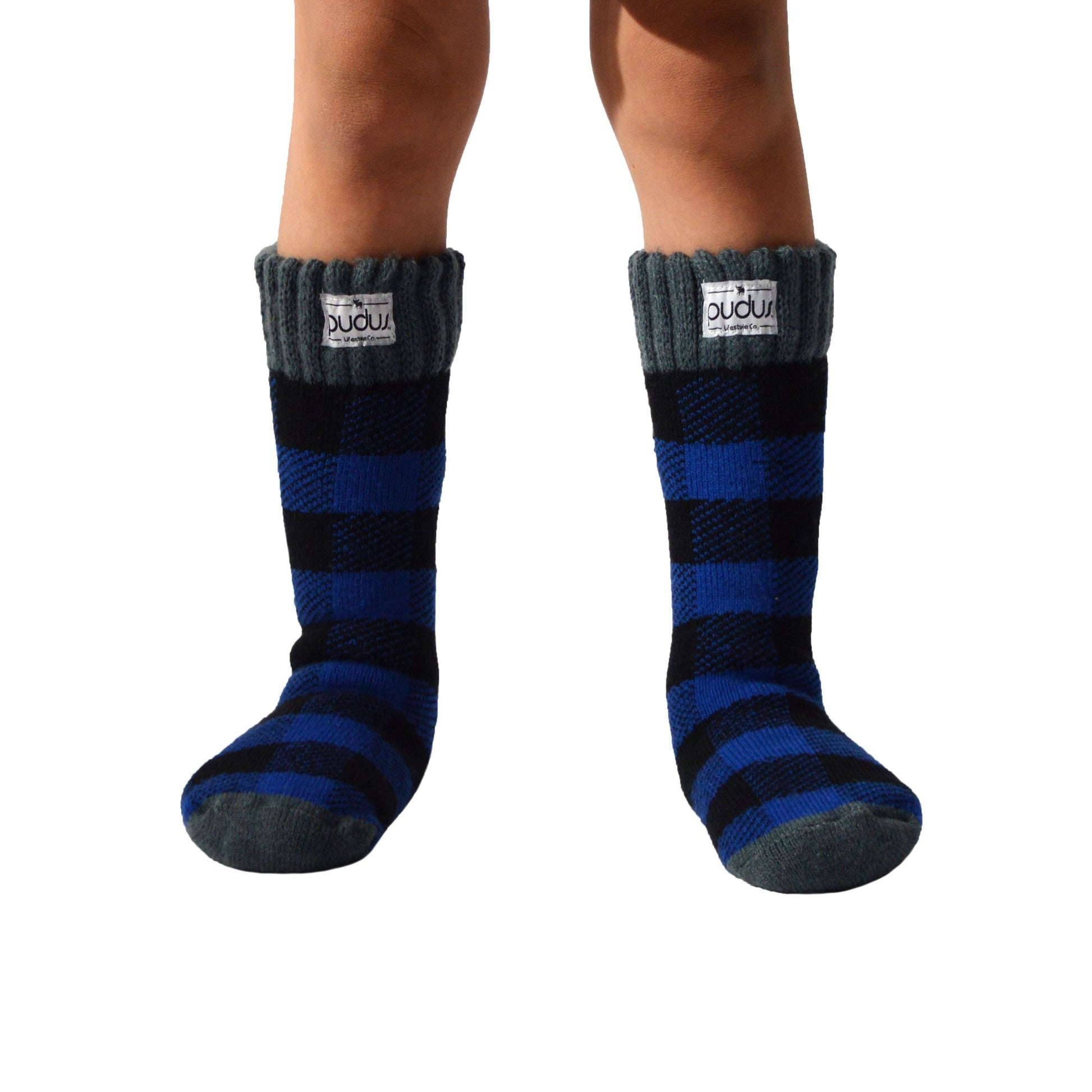 Boot Socks, Lumberjack Blue