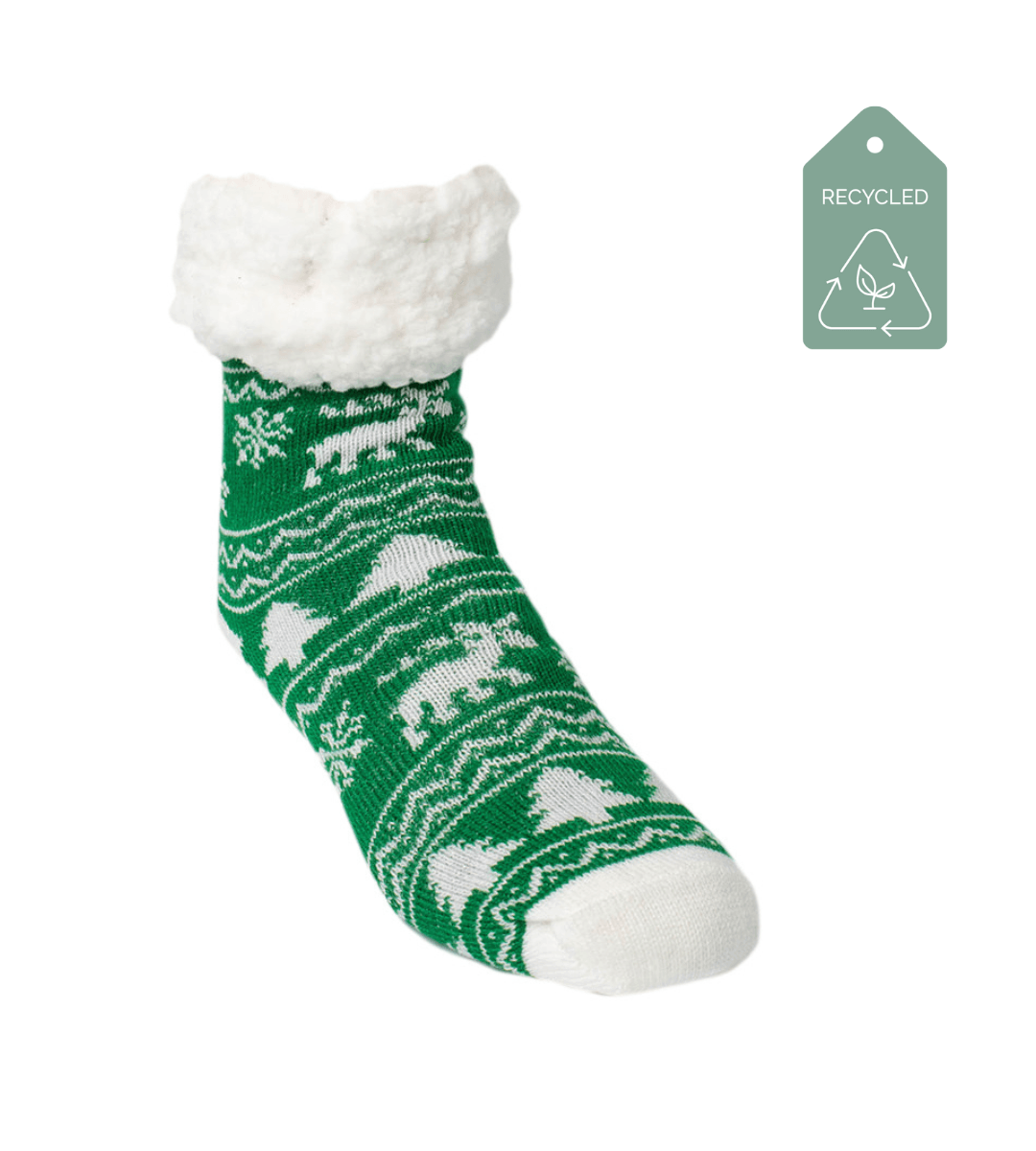 Cabin Country Pine - Recycled Slipper Socks