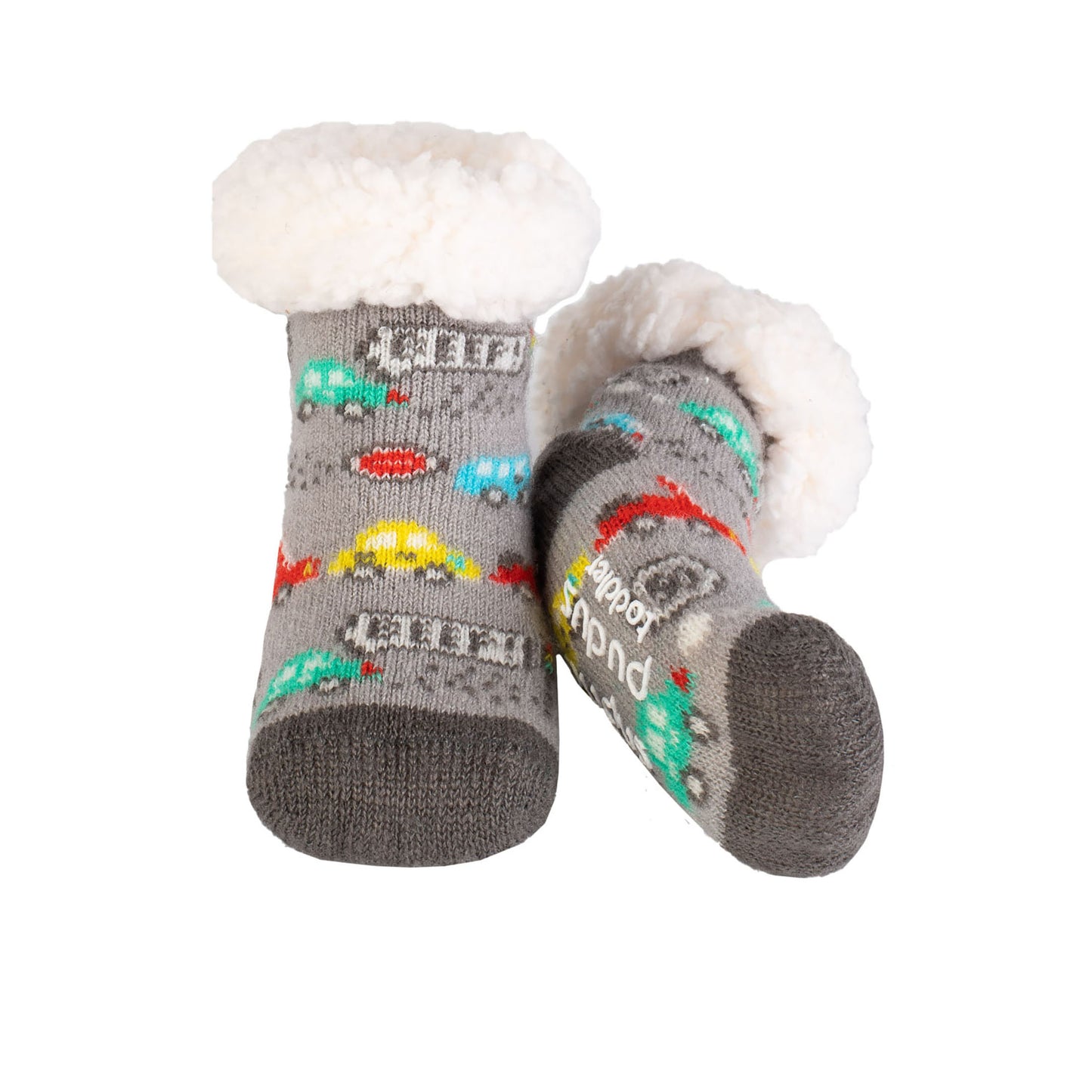 Toddler Classic Slipper Socks | Car Grey