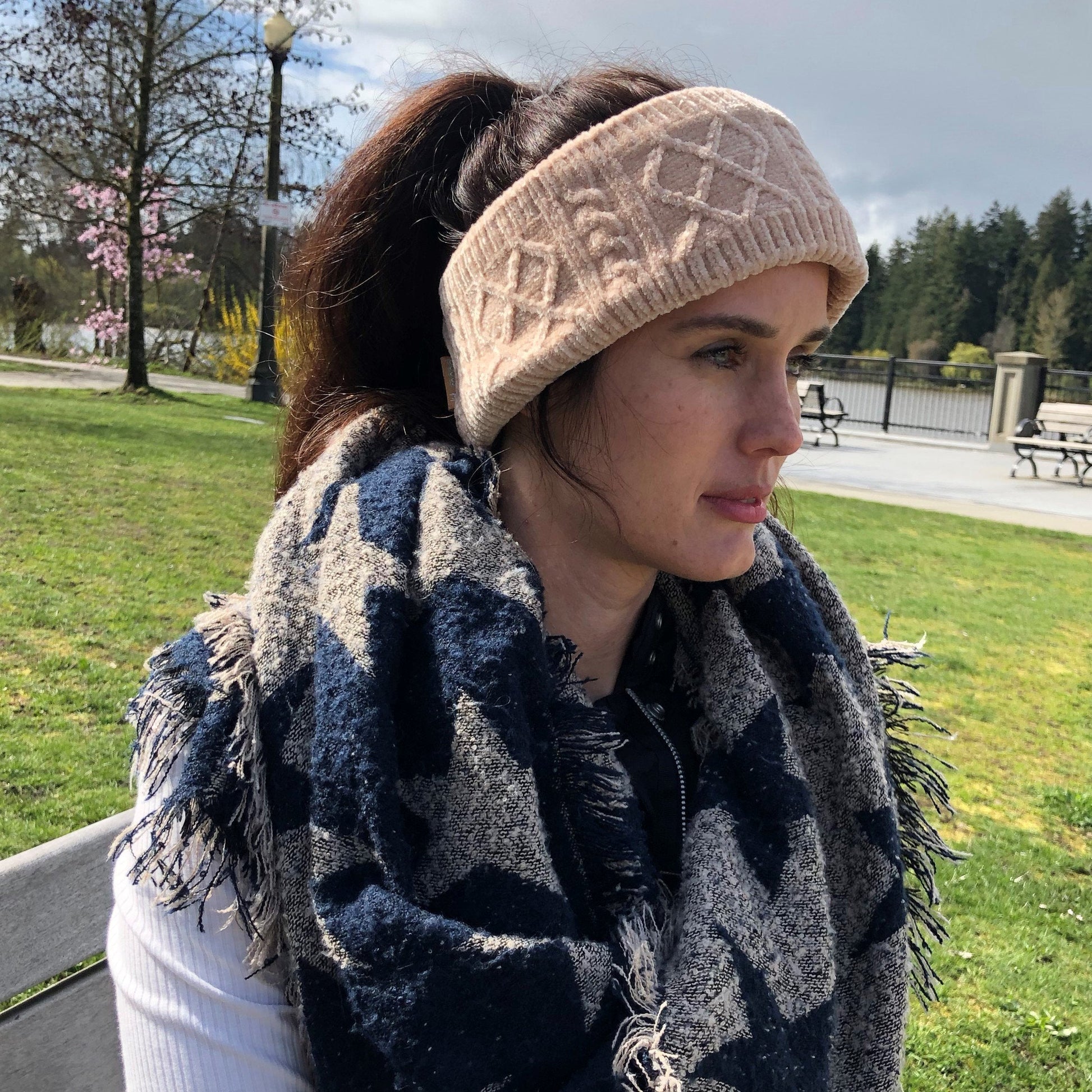 Chenille Knit Headband  Sand – Pudus Lifestyle Co. Canada