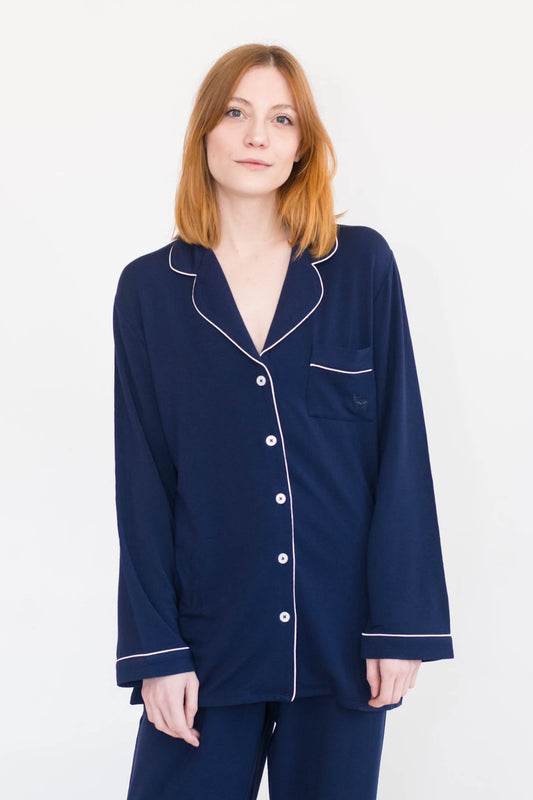 Korrah Pajama Shirt | Blue Sail