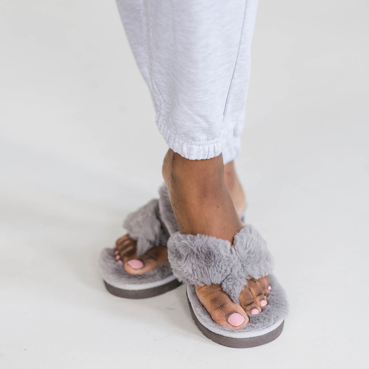 Glacier Grey | Recycled Carrie Flip Flop Slippers