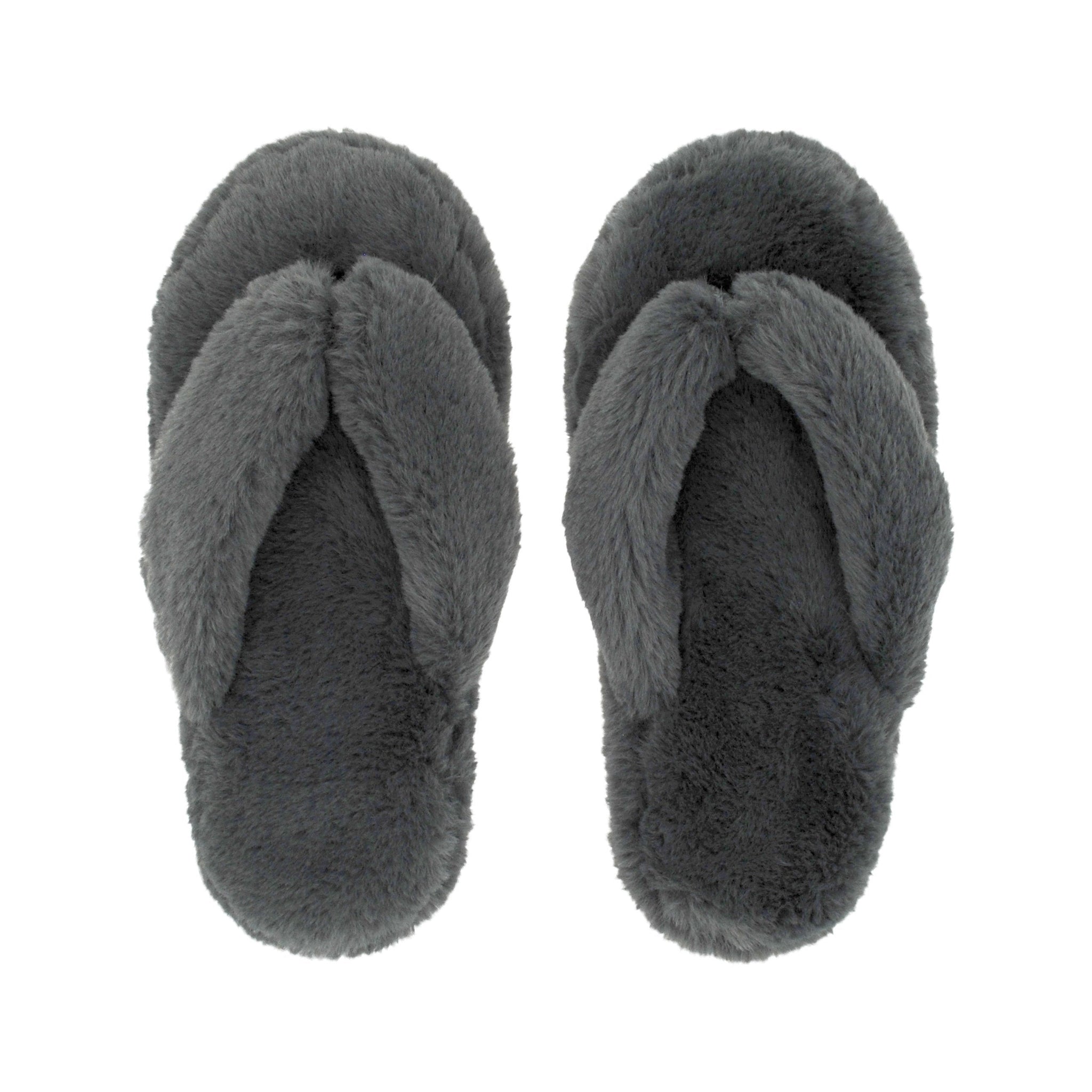Cottontail Flip Flop Slippers | Grey