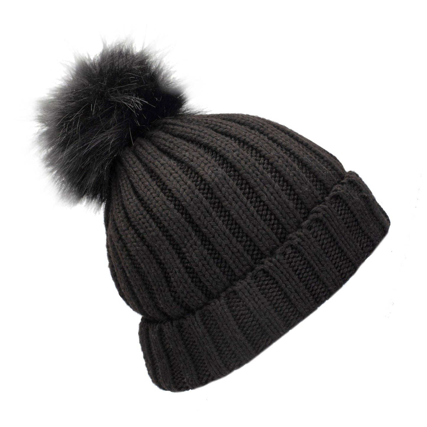 Beanie Winter Recycled Hat | Black