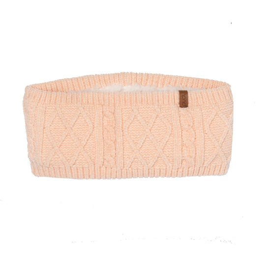 Chenille Knit Headband | Blush