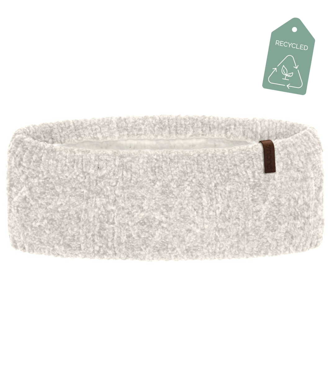 Recycled Headband - Chenille Knit Cloud