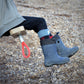 Pudus Kids Warm Boot Socks (Ages 4-7), Tall Winter Socks for Boys and Girls (Perfect Thermal Socks for Rain Boots, Snow Shoes and Hiking Boots) Boot Sock Lumberjack Red Kid Tall