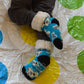 Pudus Cozy Winter Slipper Socks for Kids with Non-Slip Grippers and Faux Fur Sherpa Fleece - Boy and Girl Fuzzy Socks (Ages 4-7) Polar Bear - Kids Slipper Sock