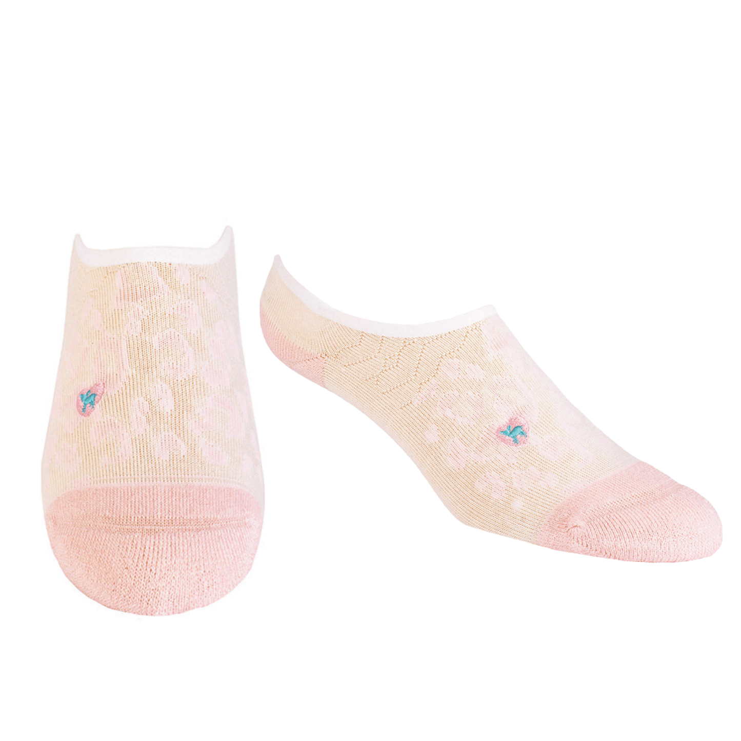 Bamboo Socks | No Fuss No-Show | Purrfectly Pink