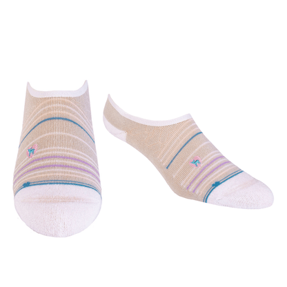 Bamboo Socks | No Fuss No-Show | Seaside Grey