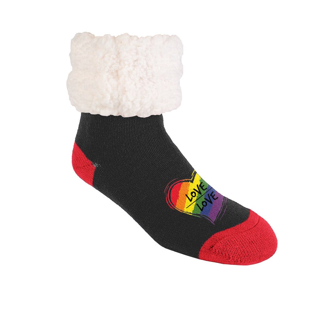 Love is Love Heart Patch - Recycled Slipper Socks