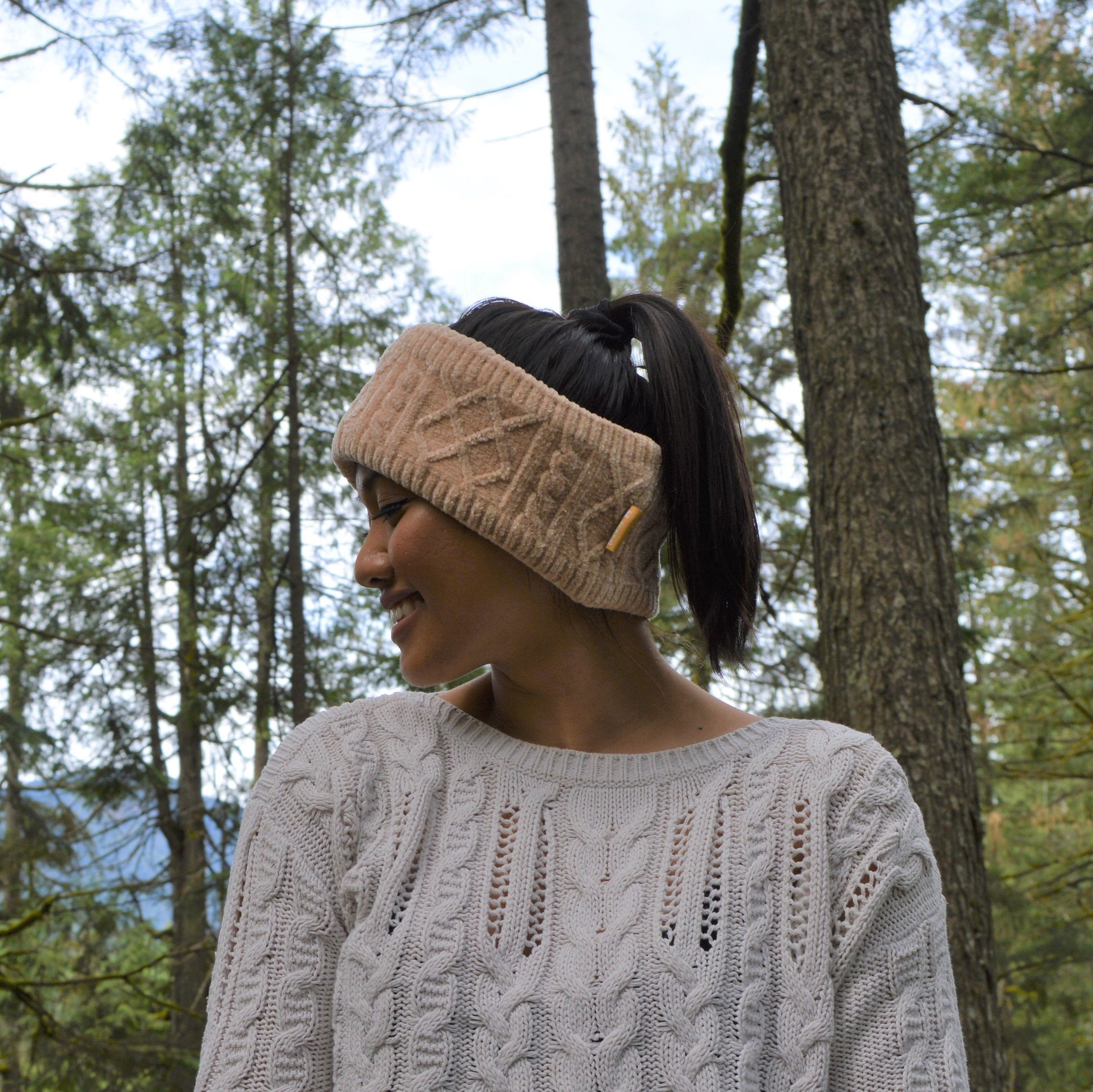 Chenille Knit Headband  Sand – Pudus Lifestyle Co. Canada