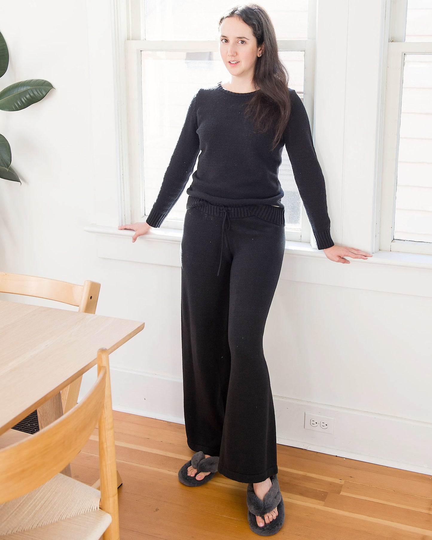 Faux Cashmere Baracchi Wide Leg Pant