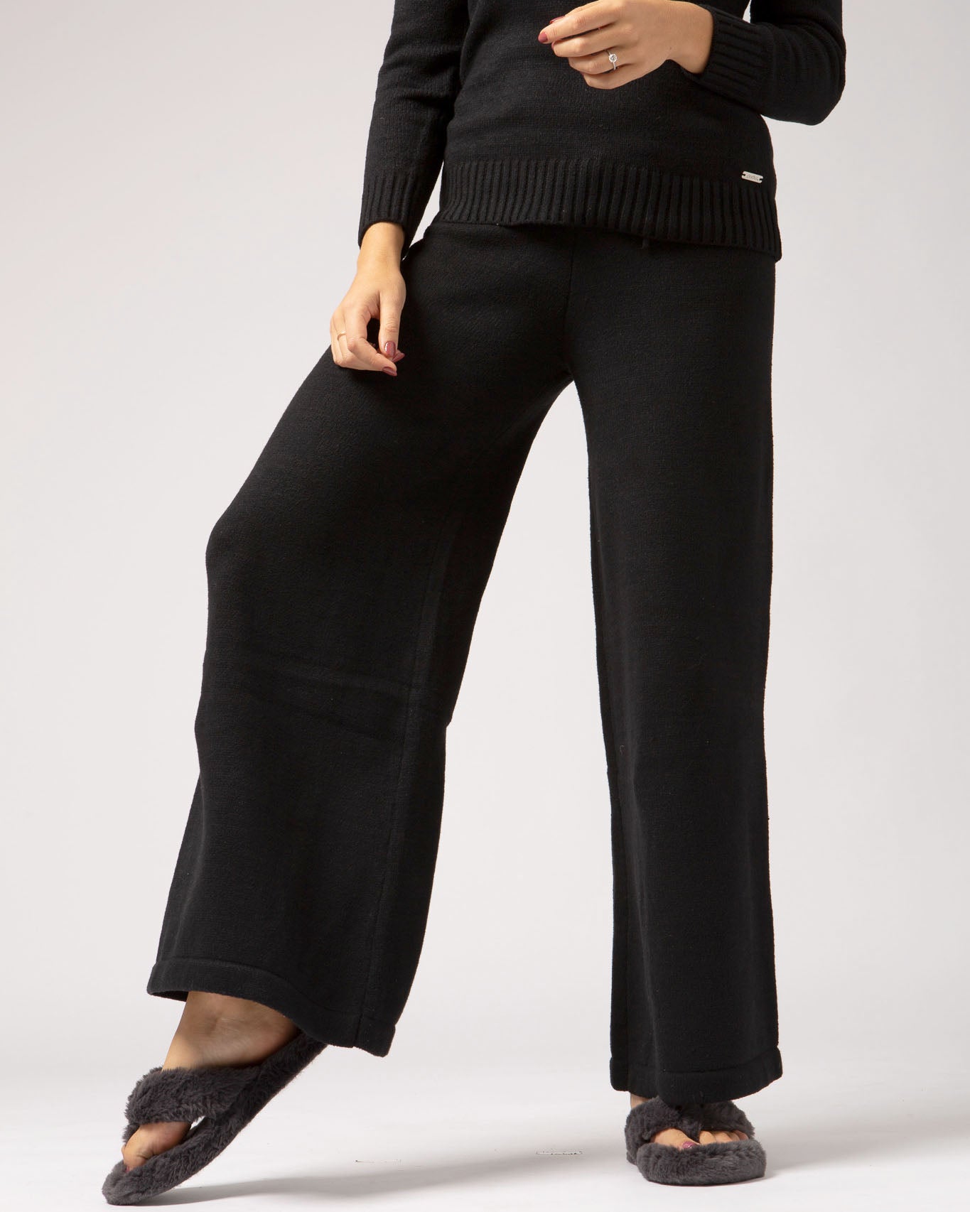 Faux Cashmere Baracchi Wide Leg Pant