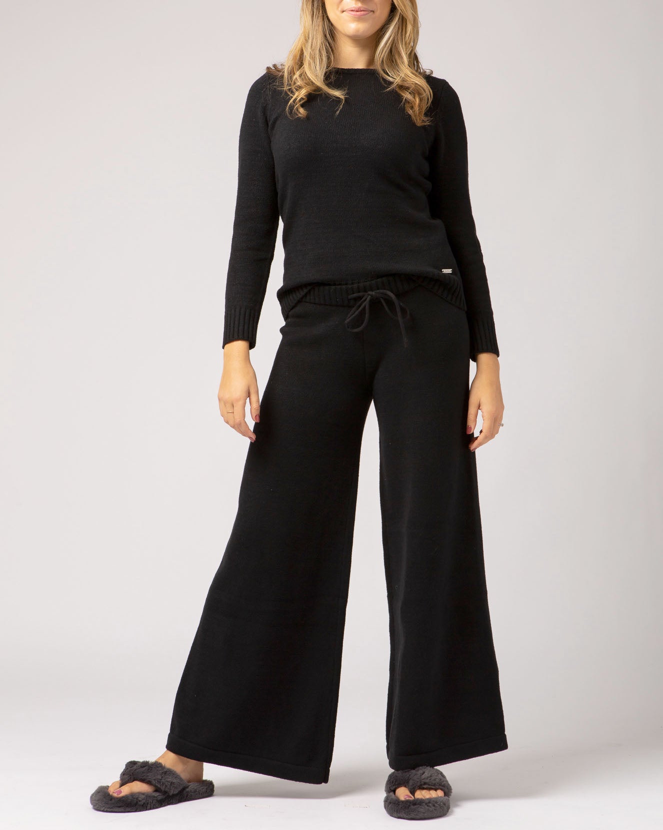 Faux Cashmere Baracchi Wide Leg Pant