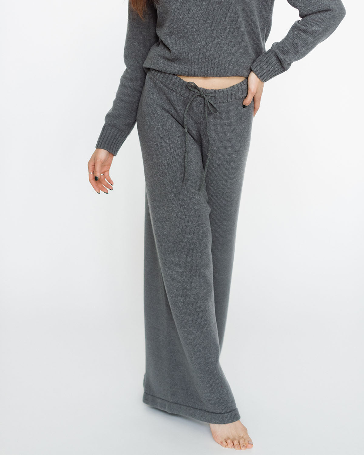 Faux Cashmere Baracchi Wide Leg Pant