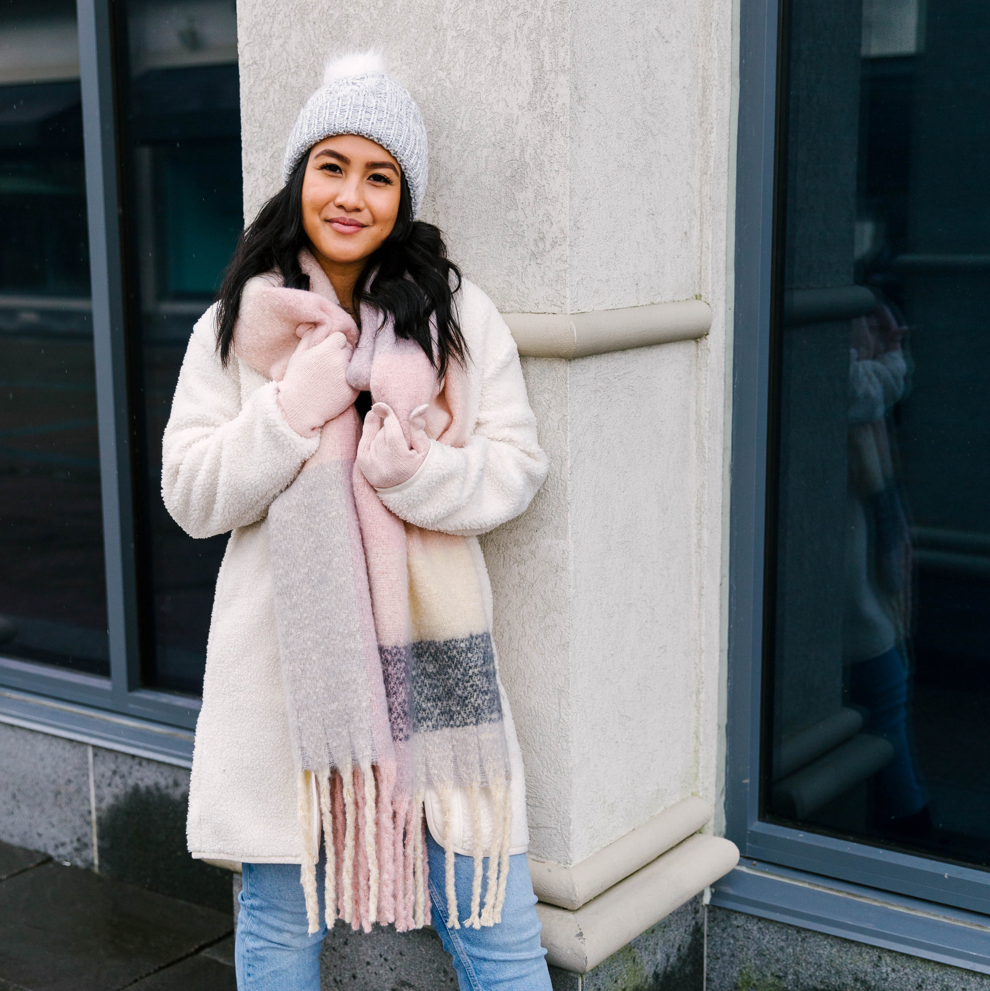 Blush scarf sales