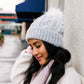Beanie Winter Pom Pom Hat | Heather Grey