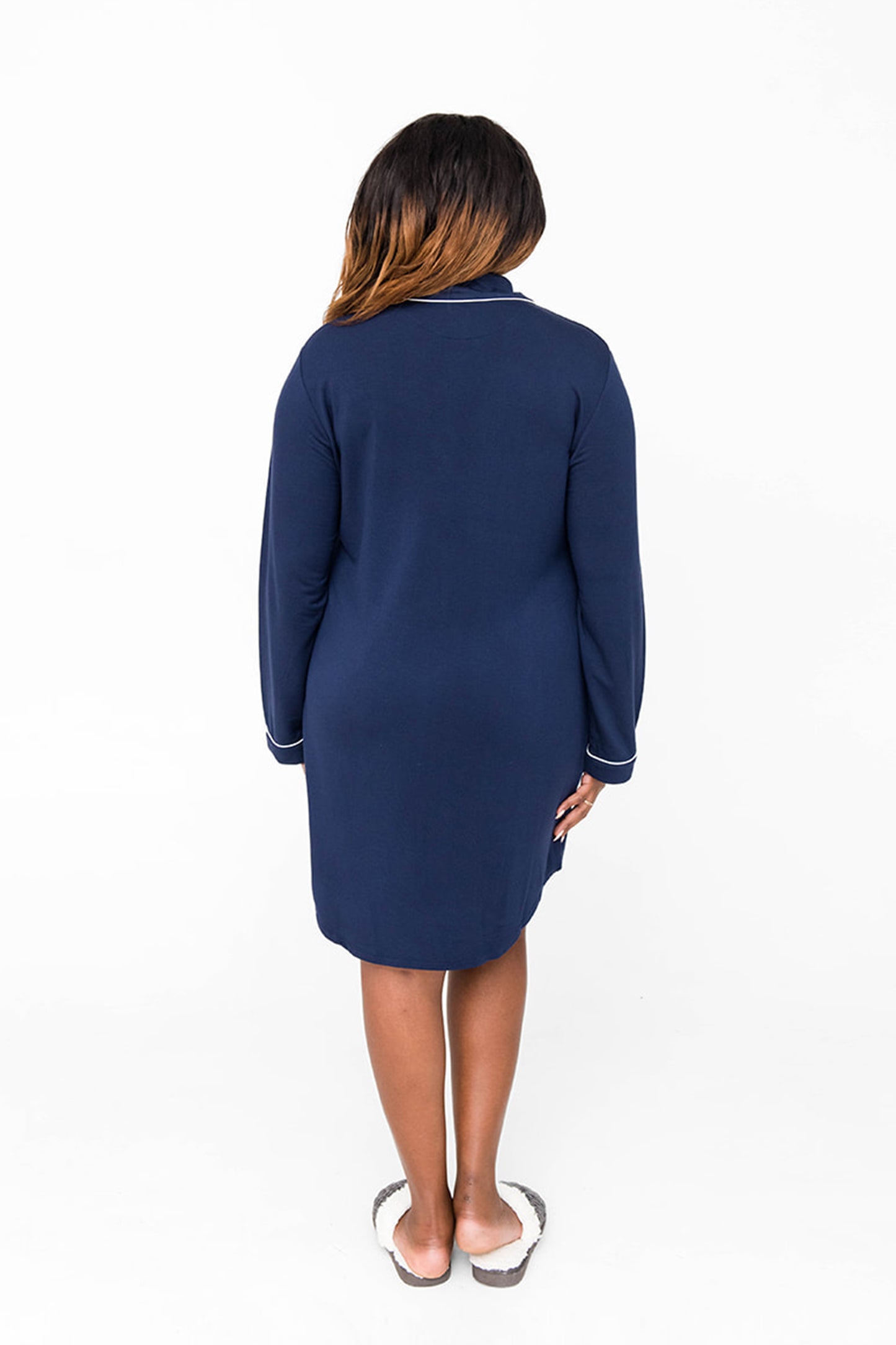 Gracie Sleep Shirt Dress | Blue Sail