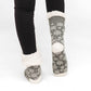 Snowflake Charcoal - Recycled Slipper Socks