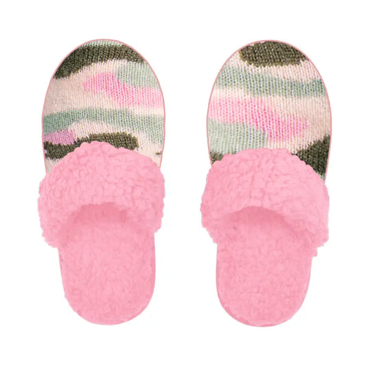 Pudus Bright Collection Creekside Slide Slippers | Camo Pink - Pink