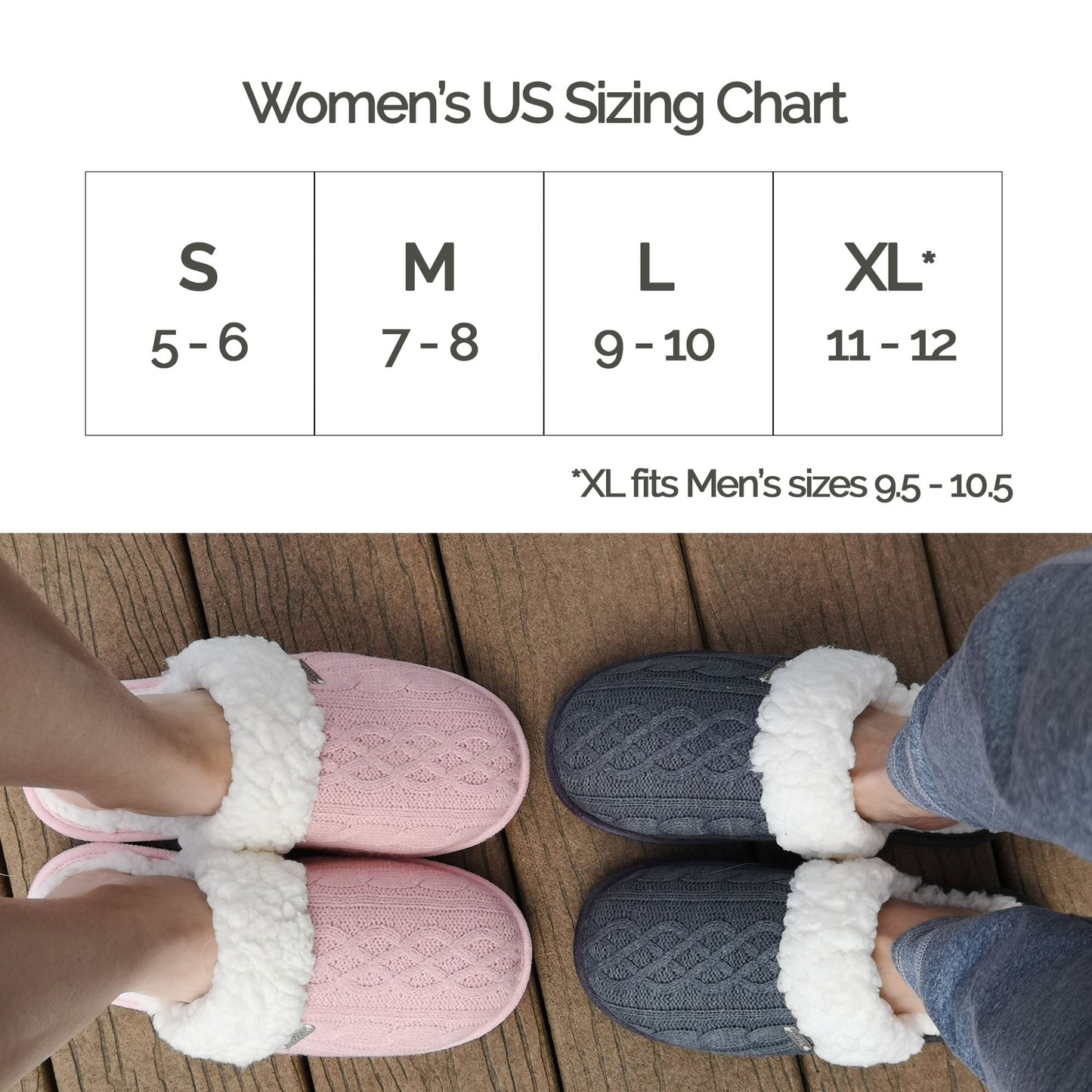 Creekside Slide Slippers | Cable Knit Grey