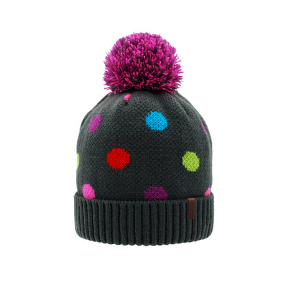Toque Winter Hat | Polka Dot Multi